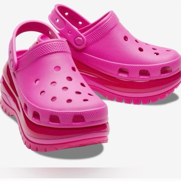 Vibrant Pink Platform Sandals - Picture 2 of 3